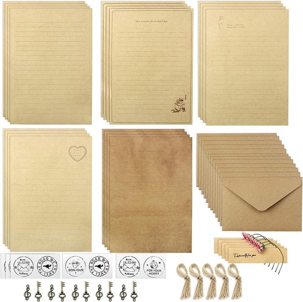 Vintage Briefpapier Set Mit UmschläGen FüR Schreiben Und Korrespondenz-image