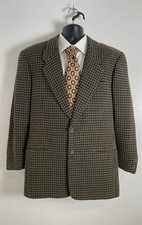 Vintage Giorgio Armani Le Collezioni 40L Pure Virgin Wool Check Sport Coat Italy