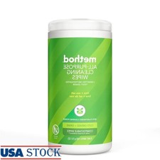 All-Purpose Cleaning Wipes Compostable Plant-Based Lime Sea Salt 70 Count Multi