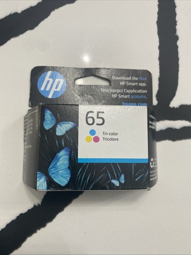 Neu Original HP 65 Farben Tintenpatrone DeskJet 2622 2624 Ablaufdatum: 8/2025