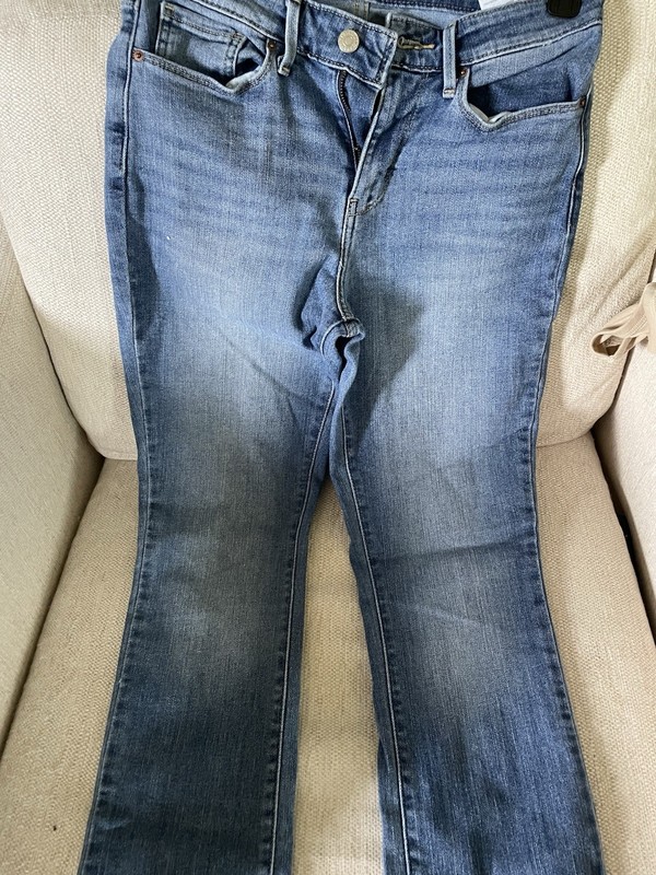 Levi Strauss Signature Women’s Straight Jeans Mid-Rise Blue Denim 5-Pocket