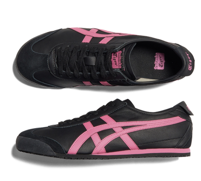 Onitsuka Tiger MEXICO 66 ピンク ブラック Onitsuka Tiger Mexico 66 Women Casual Shoes Lifestyle Sneakers NWT