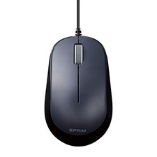 ELECOM Wired Mouse Medium Size 3 Buttons BlueLED EPRIM Black M-Y8UBXBK NEW