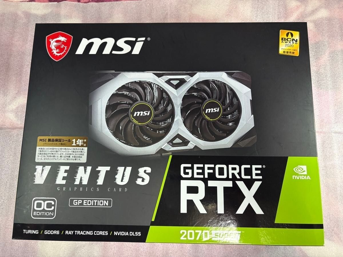 MSI GeForce RTX 2070 SUPER VENTUS OC グラボ MSI GeForce RTX 2070 Super 8GB VENTUS OC GDDR6 Video Graphics Card