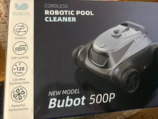 Bubot 500P Cordless Robotic Pool Cleaner, Pool Vacuum with Bluehole Suction Tech