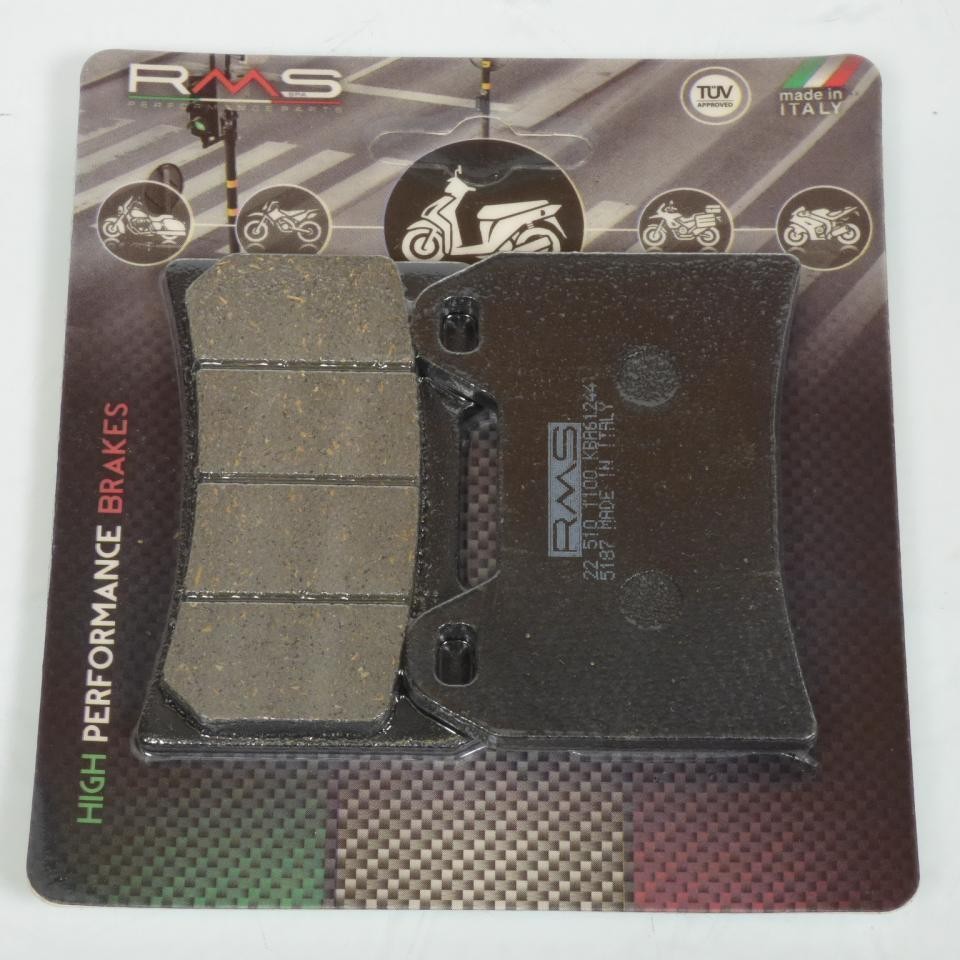 Plaquette de frein RMS avant moto MV Agusta 800 Brutale 2018 B111BAJV neuf