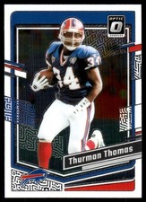 Thurman Thomas 2023 Donruss Optic #24 Bills NFL READ FREE SHIPPING AutographDen
