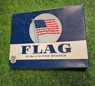 United States Flag By Annin Defiance 100% Cotton 3'x5' Bunting Vintage 