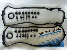For BMW V8 545i 550i 650i 745i 750i X5 Victor Reinz Valve Cover Gasket Set