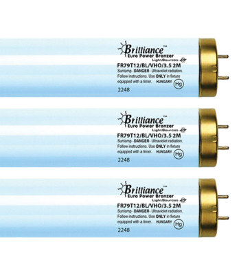 Brilliance Euro Active Bronzer FR79 VHOR 180-230W 2 Meter - Fast Bronzing Lamps