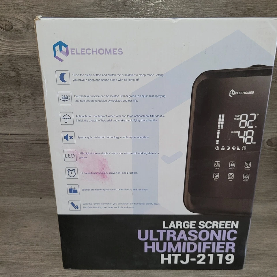 Elechomes HTJ-2119 Ultrasonic Humidifier 4.5L(1.19Gal) Vaporizer - Image 3 of 4