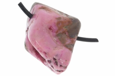  UNIKAT Kobaltcalcit Schmuck  freeform Edelstein Anhänger inkl. Lederband - 4082