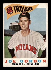 Joe Gordon 1960 Topps #216 Cleveland Indians GD-VG