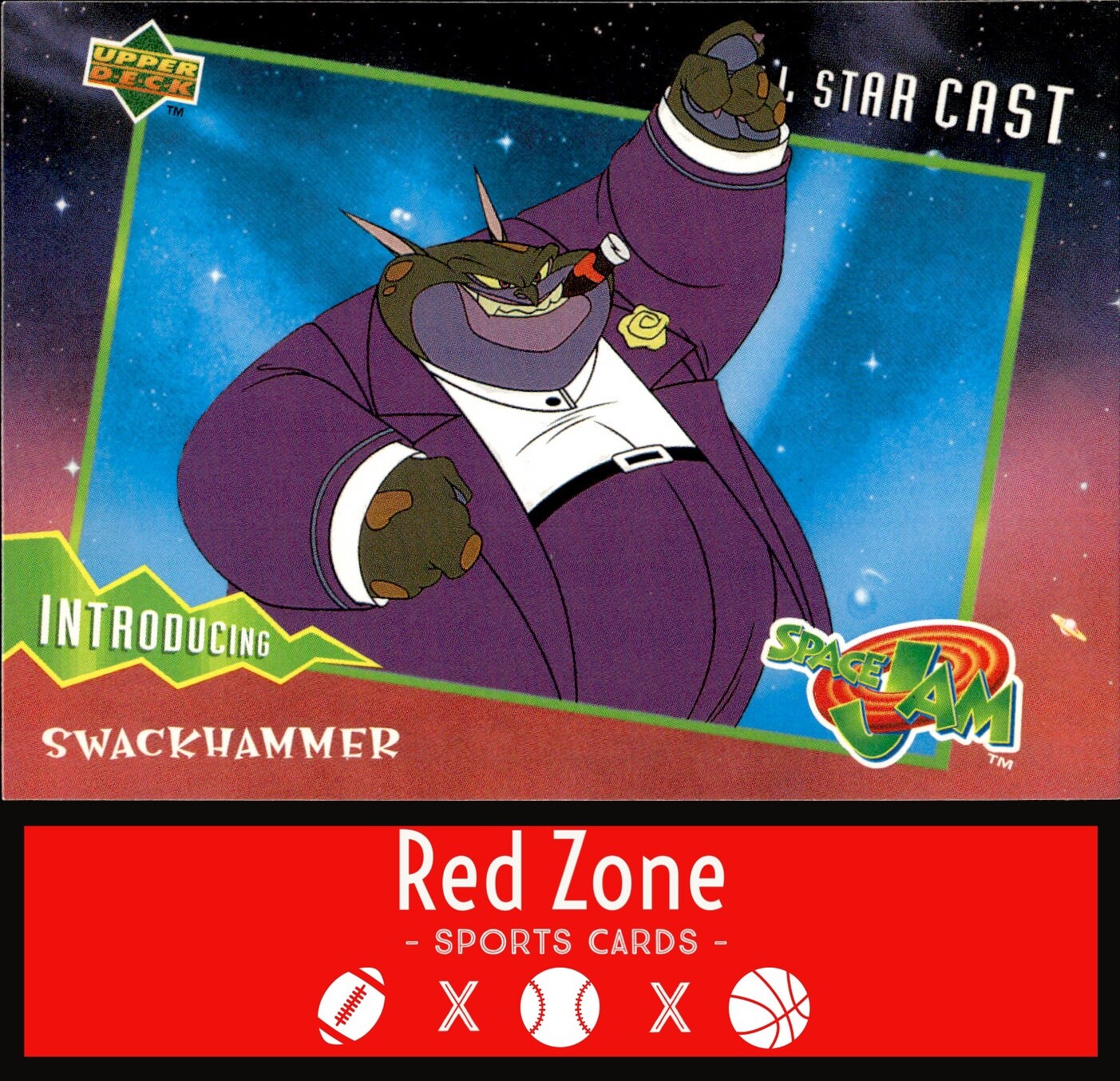 1996 Upper Deck Space Jam - #25 Swackhammer NM Set Break.