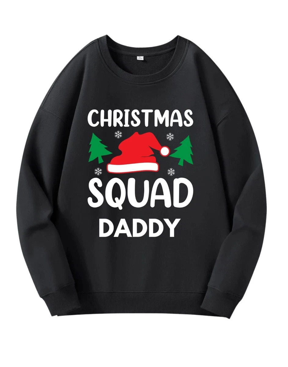 Christmas Squad Matching Personalised Christmas Jumpers Kids 3 4