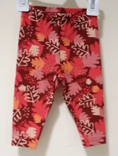 NWT Carter's Fall Leaves Leggings Girl's Size 6 Months