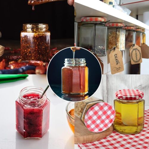 Tarros de almacenamiento de vidrio Trendi con tapas 280 ml envases herméticos paquete de 12 y 24 - Imagen 4 de 9