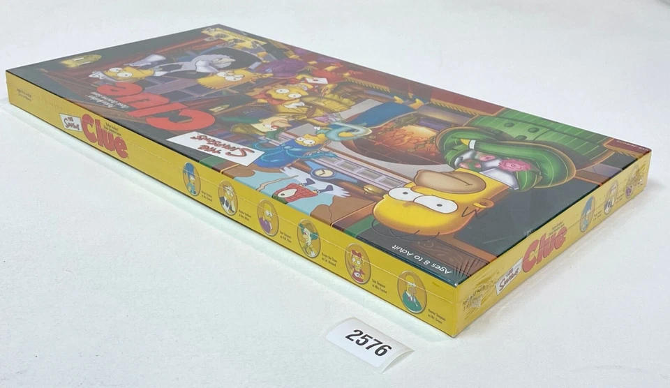 Juego de mesa THE SIMPSONS Clue PRIMERA EDICIÓN 2000 figuras de peltre SELLADO DE FÁBRICA Foto 4 de 4
