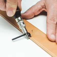 Stitching Groover Border Leathercraft Tool Wood & Steel Cut Carve