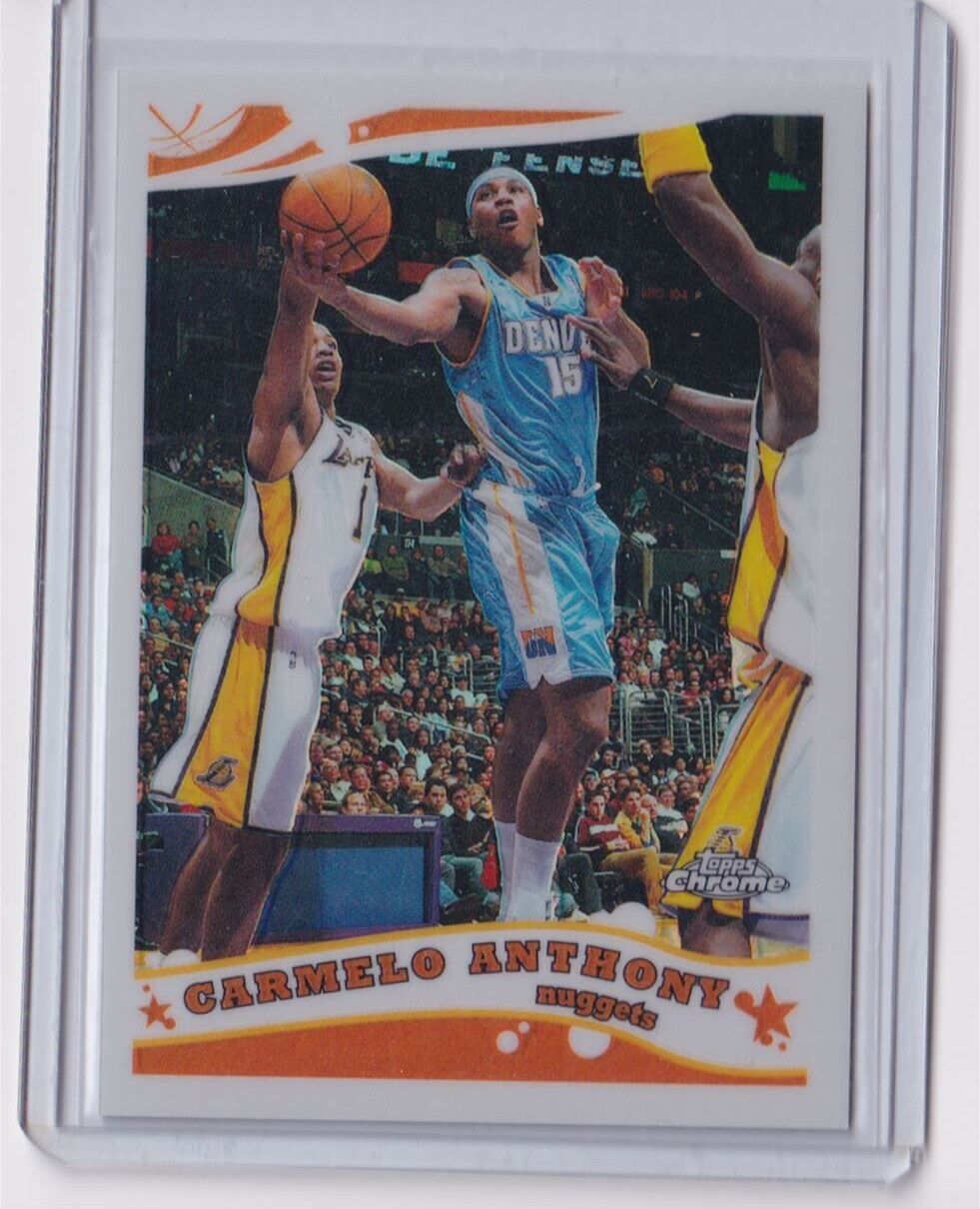 2005-06 Topps Chrome #71 Carmelo Anthony Refractor 241/999