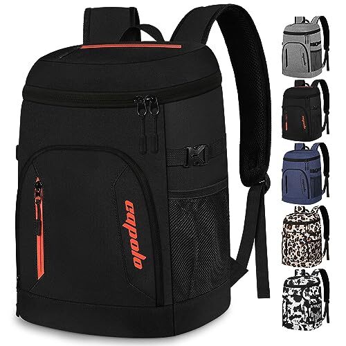 Cooler Backpack 30 Cans, Insulated Backpack Cooler Leak Proof Large Capacity 