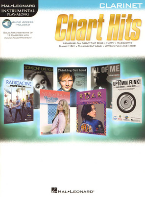 Chart Hits 12 akt Pop Songs Play-Along Clarinet Klarinette Noten m Download Code