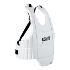 Lightning Sports Body Guard Sparring Chest Protector Karate Tae Kwon Do - White