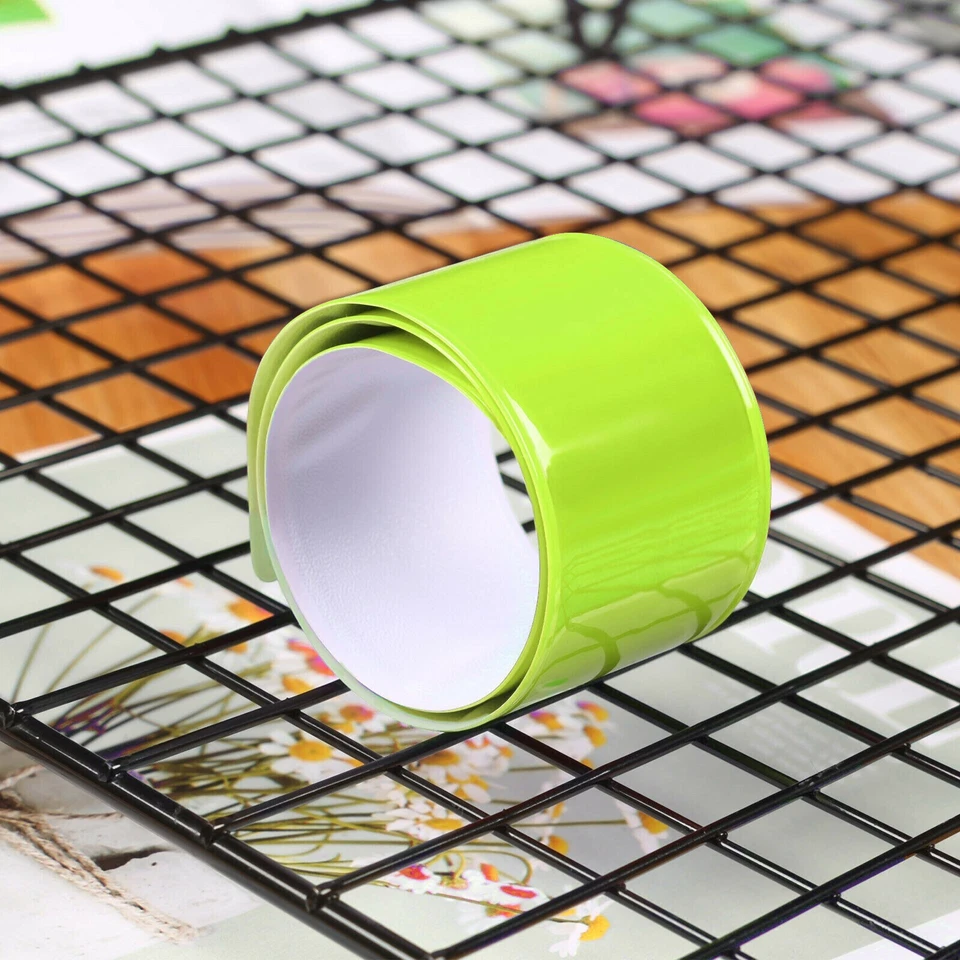 4X reflector slap band snap reflective Armband 1red 1blue 1yellow 1silver - Image 2 of 4