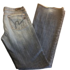 Citizens Of Humanity Sz 29 Women's Ingrid 002 Stretch Low Rise Flare Dark Wash