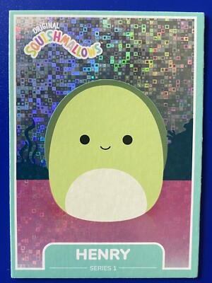 Kellytoy Squishmallow Series 1 Trading Card Holographic Foil Henry Ultra  Rare | eBay