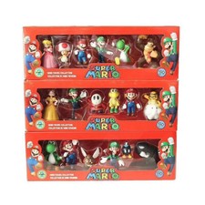 6x Super Mario Mini Figur Süße Spielzeugpuppe Actionfiguren Sammlung Geschenk DE