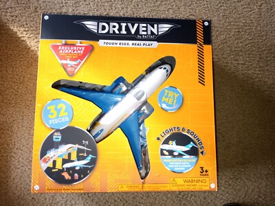 DRIVEN Battat Airport Playset W/ Toy Airplane 32 Pc NIB Airport Airplane  Set 62243355927|