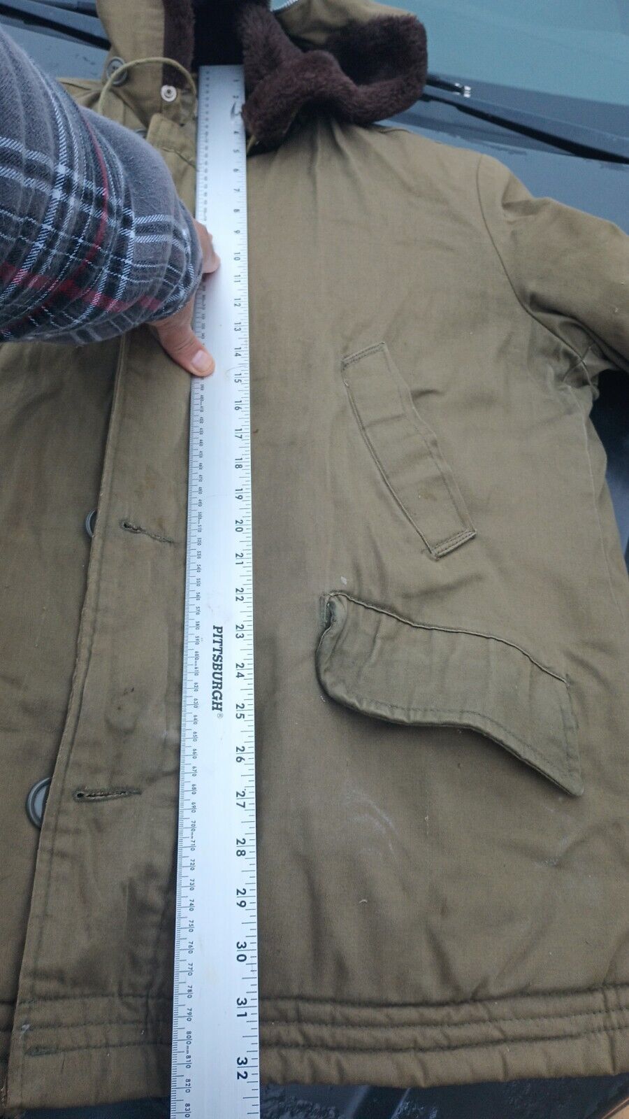 Parka N-1 Winter Jacket (Size LARGE)VTG 40s WW2 U… - image 12