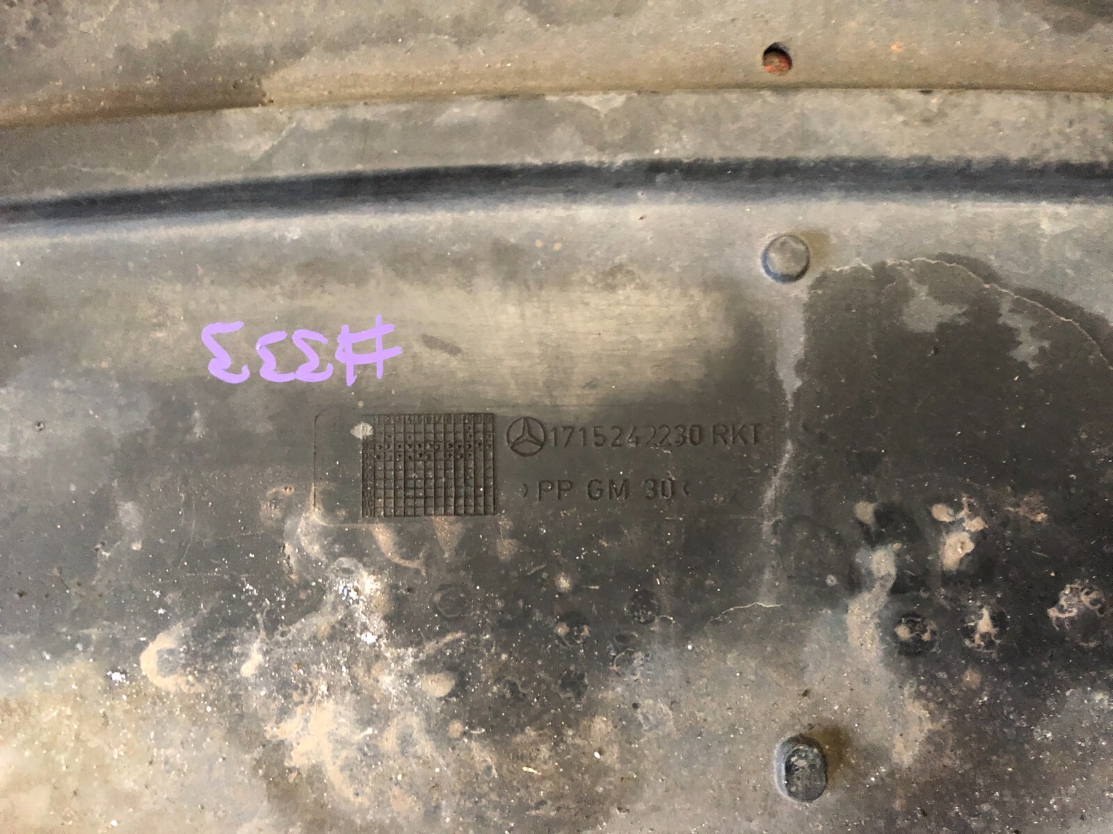 Mercedes-Benz R171 SLK Front Engine Undertray A1715242230 