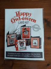 Archiver's Exclusive Vintage "HAPPY OWL-OWEEN" Halloween Card Kit Authentique...