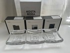 Kosta Boda LIVE, LAUGH, LOVE Set of 3 DAYS Paperweight Dishes SIGNED With COA — photo 1