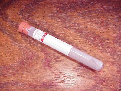 Vintage Glass Tube Mt St Helens Ash from the 25 May, 1980 Eruption, Chehalis