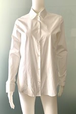 The Row white shirt Cotton Stretch size 6 Made In USA Mint