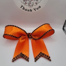 30% Off Sale Girl/Women Princess, Frilly, Fancy, Orange w/Brn Rhinestone,Bow