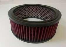 6 38 Round Washable Element Air Filter 2.5 Tall Pre-oiled Red