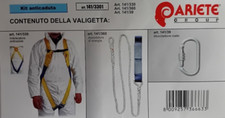 Kit imbragatura Ariete anticaduta + assorbitore di energia e moschettone ovale