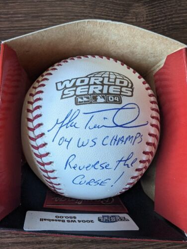 MLB RED SOX MIKE TIMLIN AUTOGRAPHE 2004 WORLD SERIES ON BALL PSA CERTIFIED - Afbeelding 1 van 4