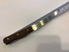 Old Homestead Fillet Knife Stainless 8.75” Straight Edge Wood Handle Vtg Japan