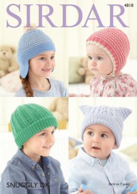 Sirdar Strickanleitung - Snuggly DK, Hüte 4818