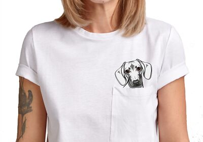 T-shirt Humour "Fetch This" Avec Chien Doigt D'honneur - T-shirt Drôle Homme, Neuve Imprimé UK