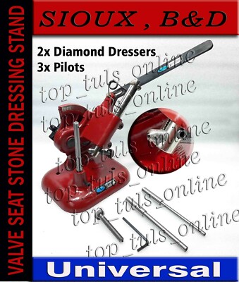 7x VALVE SEAT STONE DRESSING STAND HEAVY DUTY SIOUX,BLACK & DECKER DUAL DIAMOND