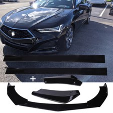 For Acura TLX ILX Front & Rear Bumper Lip Splitter Spoiler +Side Skirt Body Kits