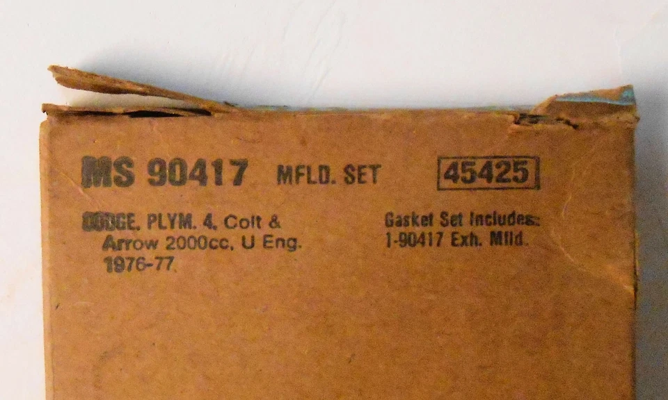Juego de juntas de colector de escape Fel-Pro MS 90417 2000cc Plymouth Colt Arrow 1976-77 Foto 3 de 3