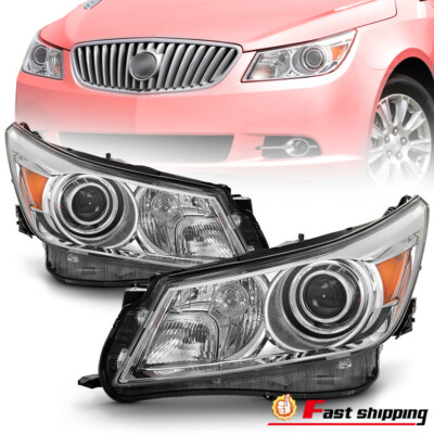 Fit 2010 2011 2012 2013 Buick LaCrosse HID Headlights Headlamps Left+Right Pair