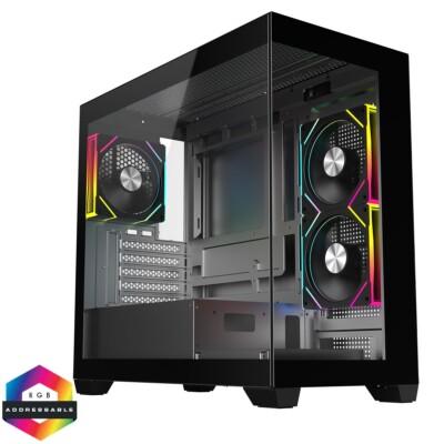 Gaming PC / AMD Ryzen 7 5700X / 16GB RAM / 1TB SSD / 240MM Flüssigkeitskühler / OHNE GPU